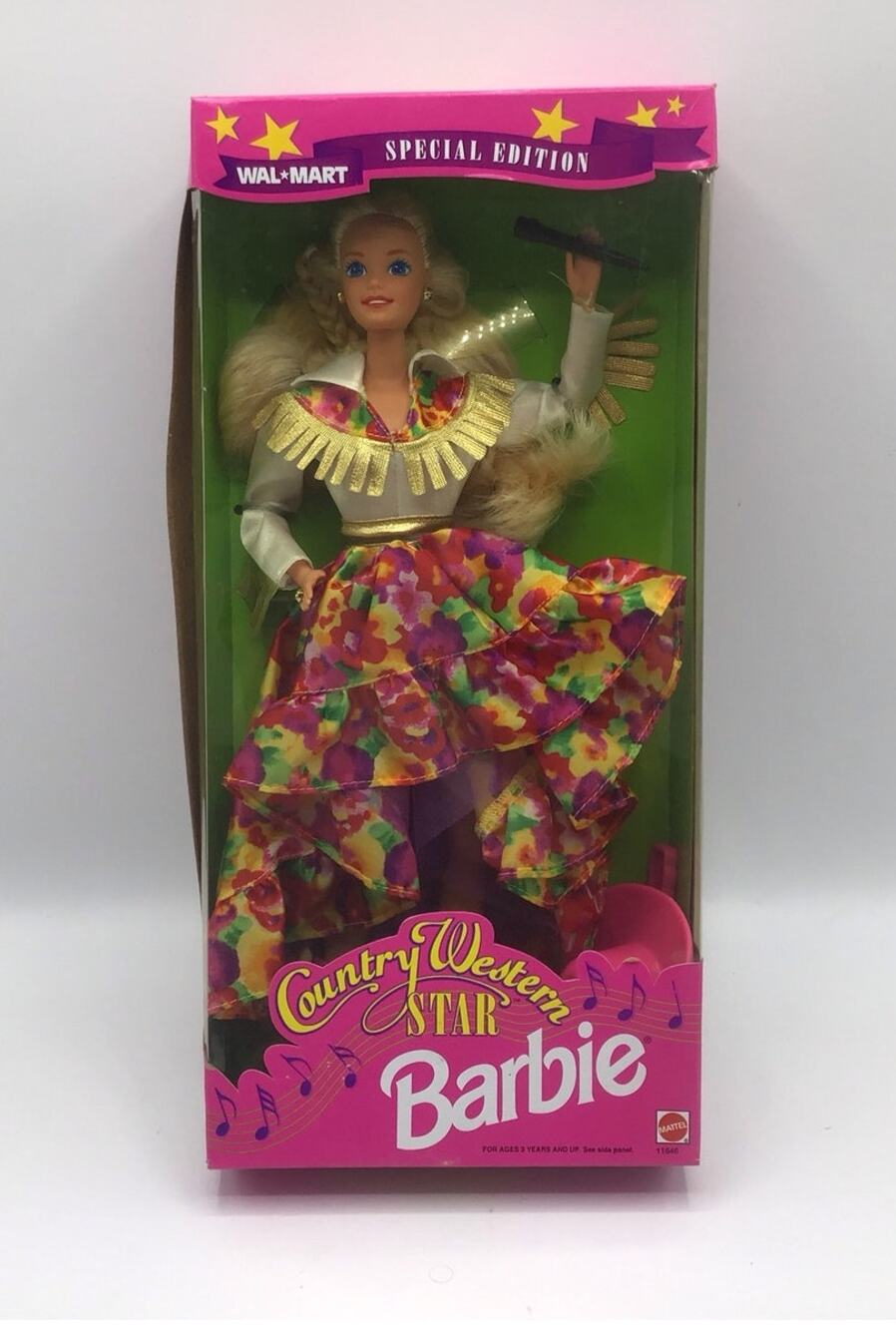 Vintage 1994 Country Western Star Barbie Mattel Walmart Special Edition NRFB